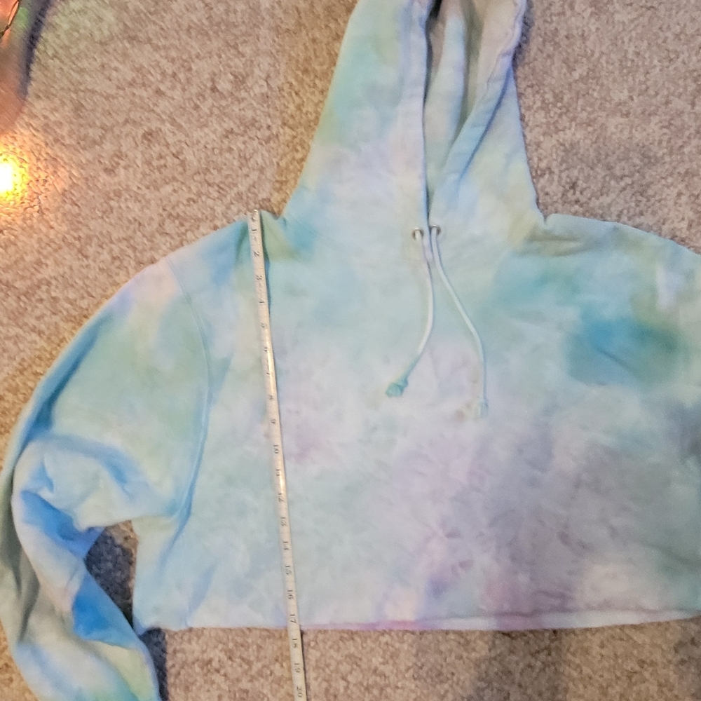 3/Set Of THREE Colorful Tie-Dye Cropped Champion Hoodies - Picture 6 of 16